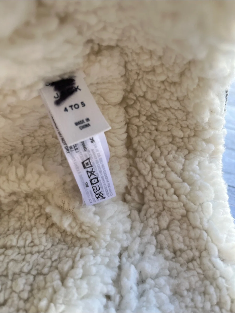 Janie and Jack Gray Herringbone Faux-Sherpa Trapper Hat